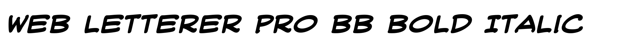 Web Letterer Pro BB Bold Italic image